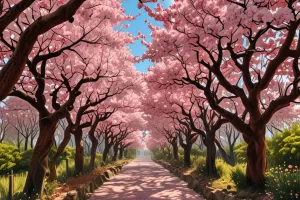 Cherry Blossom Garden 4K