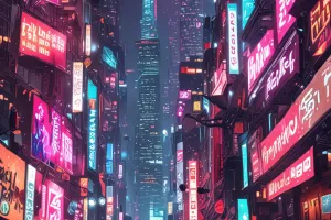 Cyberpunk Neon City Wallpaper 4K