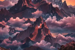 Celestial Mountain Bloom