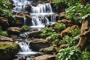 Tropical Waterfall Paradise