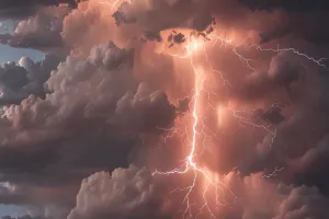 Thunderstorm Over Open Plains