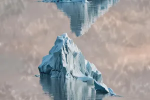 Vertical Arctic Iceberg Silence