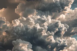 Vertical Storm Clouds Rising