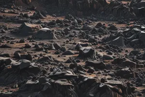 Vertical Volcanic Landscape