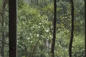 Rainy Window Forest Mood (Homey Lock Screen)