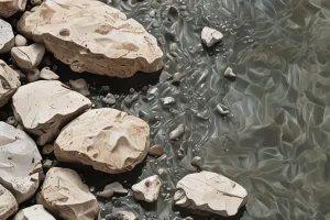 Silent Marble Coast – Luxury Calm Ocean Wallpaper