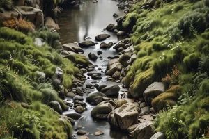 Muted River Flow – Premium iOS Lock Screen