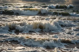 Storm Clouds Over Open Sea