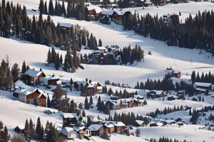 Snowy Valley Blue Hour